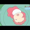 Ponyo sulla scogliera in Italia a marzo